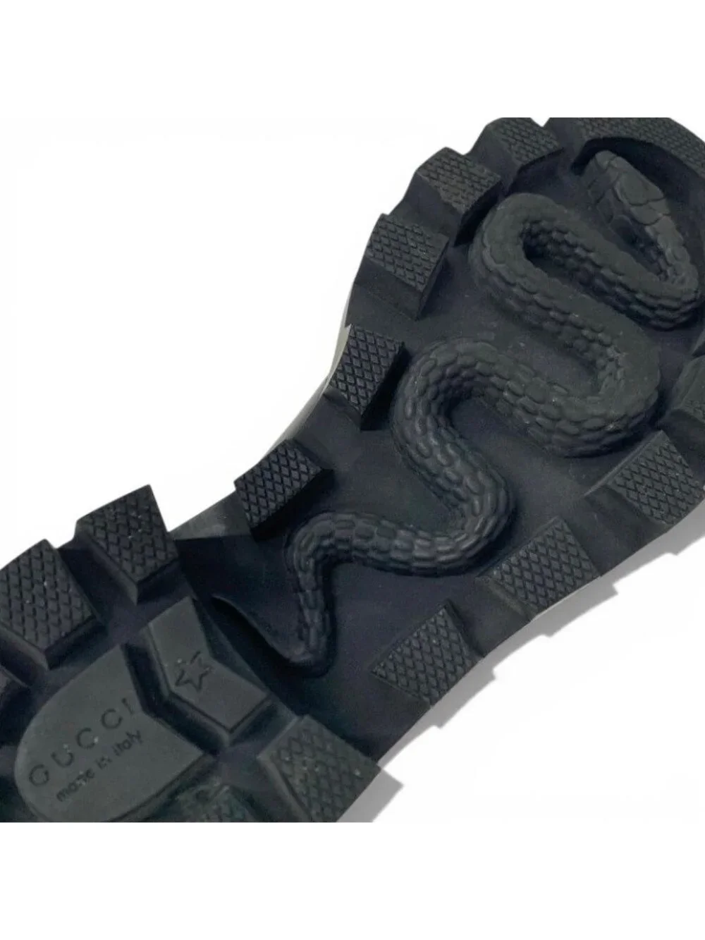 Gucci Short Boots Shoes Leather Black Bijoux GG Marmont Belt Side Gore - Picture 8 of 10